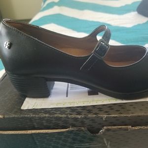 Black Mary Jane style slip resistant shoes
